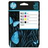 HP 6ZC70AE, HP 963 - KIT 4 Colori - KIT ORIGINALE HP per OfficeJet Pro 9010, OfficeJet Pro 9012, OfficeJet Pro 9013, OfficeJet Pro 9014, OfficeJet Pro 9015, OfficeJet Pro 9016, OfficeJet Pro 9018, OfficeJet Pro 9019, OfficeJet Pro 9020, OfficeJet Pro …