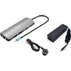 iTEC I-TEC i-tec Metal USB-C Nano 2x Display Docking Station con PD 100 W + Caricatore 100W