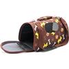 BPS BUENA PET SHOP BPS® - Borsa per trasportino in tessuto per animali domestici, gatti, animali, 3 misure, S/M/L, colore: marrone