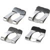ACOLY 20 pezzi di fissaggio a clip a forcella per perno diametro M6 nichel 65 manganese clip di fissaggio rapido morsetto dado a U clip vite (11,3 x 14,2 mm)