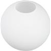 DOITOOL Paralume a sfera in vetro, paralume in vetro bianco latte satinato, paralume rotondo in vetro, paralume a sfera opale, copertura per lampada a sospensione, paralume di ricambio per lampada da