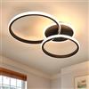 Comely Plafoniera LED, 42W 4700LM Lampada da Soffitto Moderna in Alluminio, Creativo Rond Lampadario LED Soffitto per Soggiorno Camera da Letto Cucina Corridoio, 3000K