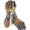 antiquegifts2019 Guanti in Stile Cavaliere in Metallo Guanti per Armatura a Calice Completamente Funzionali