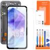 AGCUT Display LCD per Samsung Galaxy A55 5G Display per Samsung A55 5G SM-A556B SM-A556U Touch Screen Digitazer Assembly con kit di riparazione (TFT, nero con cornice)