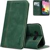 AKABEILA Custodia per OPPO A5 2025/A5i Pro 2025, in pelle PU, flip folio a portafoglio con chiusura magnetica, supporto, scomparti per carte, cover antiurto, 6,7 pollici, verde
