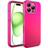N NEWTOP Custodia Cover Compatibile per iPhone 16 Pro, ORI CASE TPU Silicone Semi Rigido Colori Fodera Interna Microfibra Morbida Protezione Anti Urto Tocco Liscio Guscio Resistente (Fucsia)