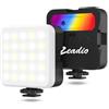 Zeadio Luce LED per Fotocamera - Temperatura Colore Regolabile 3000K-7000K, CRI ≥95, Video Luce Portatile Tascabile per DSLR/Riprese su Tavolo/Selfie/Cellulare/Fotografia, Confezione da 1