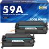 Cool Toner CF259A 59A Cartuccia di toner Nero: 2-Confezione Compatibile Sostituzione per HP 59A 59X per Enterprise Laserjet Pro M404dn Toner M404dw MFP M428dw M428fdw M404n M404 Series Inchiostro Stampante