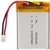Sunkoo Batteria ai polimeri di litio 3,7 V 1000 mAh 803040 ricaricabile con cavo connettore JST per altoparlanti e dispositivi wireless