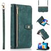 Jeelar ESONG Cover per Xiaomi Redmi Note 13 5G Custodia,Portafoglio a Libro in Pelle Flip Cover,Magnetica protezione Wallet Case,Antiurto in TPU con 9 Slot per Schede/Pratico Cordino/Supporto,Verde