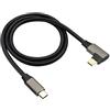 AAOTOKK Gen 2 Angolo Retto Cavo prolunga USB 3.1 Tipo C Maschio a Maschio10Gbps Ricarica rapida Compatibile Google Pixel 4 3 XL,Samsung Galaxy Note 10 S20,MacBook(0,6M/2Piedi)