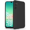N NEWTOP Cover Compatibile per Samsung Galaxy A56 5G, Custodia TPU SOFT Gel Silicone Ultra Sottile Flessibile Case Posteriore Protezione Fotocamera Anti Urto Guscio Scocca Colorato Fina (Nero)