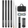 AURSINC Antenne JPC-12 Bidone RF amatoriale 7-50 MHz, antenna verticale universale 40-6 m (8 bande, esterno), 4,1 m (M10)
