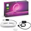Philips Hue White and Color Ambiance Striscia LED Smart, per Esterni e Interni, Bluetooh, Alimentatore Incluso, 39.5W, 5m