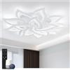 Yuanfenghua Smart Lampada da soffitto a LED, dimmerabile, per soggiorno con telecomando per cambiare colore, moderna Alexa/Google/HomeKit 63W 95 * 12cm