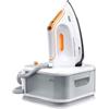 Braun CareStyle Compact Pro IS2561WH Ferro da Stiro, Generatore di Vapore con Tecnologia FreeGlide 3D, Autospegnimento, Riscaldamento Rapido, Vapore 400 g/min, Serbatoio 1.5L, 2400W, Bianco/Arancione