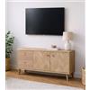 Schildmeyer Visby Lowboard 160939 - Decorazione a spina di pesce, in rovere chiaro, 109 x 33 x 54,1 cm
