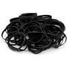 REBECCAHOWARD 120 pezzi elastici riutilizzabili, 60 x 5 mm, elastici ufficio grandi, cinghie elastiche nero, per raccoglitori, libri, penne, giornali, rotoli