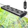 fishkeeper Ventilatore per acquari, raffreddatore per acquari, velocità dell'Aria e Timer Regolabili, Ventilatore Silenzioso per acquari d'Acqua Dolce e salata da 80cm (4 ventilatori)