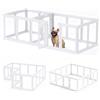 Gardner Pet Recinto per Cani in Acrilico Trasparente, 16 Pizzi, Bianco | Antigraffio e Antiscivolo, Parco Modulare Interno Esterno per Cuccioli, Gatti, Conigli e Animali Piccoli, Facile da Pulire