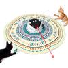 Gardner Pet Giocattolo per Gatti, 5 in 1 Elettrico Interattivo Automatico per Gatti, Gioco con Nascondino, Giocattolo con Piume, Laser, Palline e Suoni di Uccelli, Ricarica USB, Beige