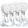 Marchpower Ganci a ventosa, senza trapano, 4PC di ganci a muro a vuoto extra forti fino a 5Kg riutilizzabili per appendere cucina bagno finestra