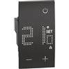 Bticino, Living Now Termostato Ambiente 230V 2 Moduli Nero