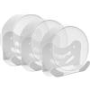 Shinar set supporto parete metallico, compatibile con TP-Link Deco BE23/BE25/BE3600/BE5000/WB7200/WB10800/WB14400 Mesh WiFi 7 System, supporto da parete salvaspazio (3 pezzi)