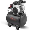 VEVOR Compressore d'Aria, Serbatoio in Acciaio 75 L Compressore d'Aria Senza Olio, Compressore Portatile Ultra Silenzioso da 78 dB per Riparazioni Auto, Gonfiaggio Pneumatici, Verniciatura a Spruzzo