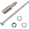 AERZETIX Kit fissaggio M3x50 mm / 50 viti metalliche / 50 dadi esagonali / 100 rondelle piatte / 1 utensile 1/4 PZ1