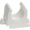 SOMA Clip per tubi in plastica, bianco, 12 mm, 50 pezzi, morsetto per tubo, resistente ai raggi UV