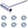 Gubeter Chiave a bussola grande con 6 dadi, per Stihl 017 018 MS170 MS180 019 020 021 023 MS230 MS250 024 025 026 028 034 MS270 Motoseghe, Strumento di riparazione 13 × 19 mm