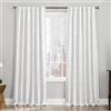 Sun Zero Brookhaven - Confezione da 2 tende plissettate ricamate con motivo floreale, 100% oscuranti, 127 x 243 cm, colore: panna