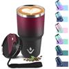 KollyKolla Tazza Termica 600ml 20oz, Bicchiere Termico con Doble Pared Reutilizable, Borraccia Termica in Acciaio Inox, sin BPA, Tazza da Viaggio per Caffe, Termos Caffè para Viajes, Oficina, Deporte, Escuela