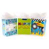 Hallmark Confezione da 3 sacchetti regalo di compleanno con carta velina (confezione da 3: Monster Truck, Happy B-Day, Birthday Boy)