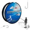 BullTek Lenza da Pesca in Nylon - 100 M - 0,35 mm - 11.2 KG - Monofilo, Bobina di Filo da Pesca, Resistente agli Strappi, trasparente, per Pescatori di Mare, Fiume, Lago