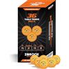 ZOROOX 3-Star - Palline da ping pong in ABS di alta qualità, per allenamento e competizione, rimbalzo elevato e durevole, arancione o bianco, confezione da 9, 18, 36 o 72 pezzi