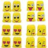 RoadLoo Emoji Borse Sacca,RoadLoo 16 Pezzi Zaino con Coulisse Borsa Funny Sacca da Goody Tasca Coulisse Sportiva Sacche Drawstring Bag Sacche Palestra Sacchettini Ragazzi Bambina per Festa Compleanno