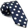 Cencibel Smart Casual Cravatta a pois grandi, blu-bianco, Taglia unica