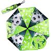 DPKOW Ombrello per bambini che cambia colore, ombrello da calcio, ombrello pieghevole per zaino scolastico, regali a tema calcio per ragazzi, regali per la scuola, ombrello per ragazzi, 98 cm