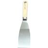 Generic Coltello da riempimento professionale con lama flessibile in acciaio inossidabile da 50 mm, manico in legno, resistente alla ruggine, per intonaco da parete e diffusione regolare
