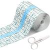 DAWRIS Fasciatura Impermeabile Trasparente, Benda Per La Protezione Del Tatuaggio 10 cm x 10 m, Fasciatura Impermeabile Per La Cura Del Tatuaggio, Rotolo di Cerotto Trasparente Per Sport, Nuoto
