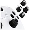eXtremeRate Tasti ABXY Ricambio per Xbox Series X S Controller,Tricolore Pulsanti Frontali A B X Y per Xbox One S X/Elite V1/Elite Series 2 Controller-Bianco&Nero