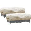 iBamso Riparo delle Piante d'inverno, Coprivaso Rettangolare Protegge Le Piante da Balcone e Davanzale dal Gelo, Telo Antigelo Piante per Piante con Coulisse alle Due estremità- 2Pcs 150 x 45 x 40 cm