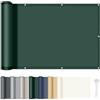 HENG FENG Frangivista Balcone 75x400cm per Privacy, Verde