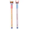 Mr. Wonderful Set 2 Penne Cancellabili Bo-Bo Gatto e Chihuahua - Inchiostro Blu