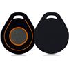 kwmobile Cover Chiave Compatibile con chiave Harley Davidson - Porta-chiavi Anti-scivolo per Moto Scooter - Custodia Silicone - nero / arancione