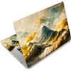 ToLuLu Pellicola adesiva per laptop da 12, 13, 13,3, 14, 15, 15,4, 15,4, 15,6, in vinile, adesivo per notebook e PC (2 polsiere incluse), rimovibile, riutilizzabile, montagna mare di nuvole