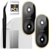 ExtKry 2 Pezzi Vetro Fotocamera per Xiaomi Redmi A5 4G，Oro | Qualità originale vetro fotocamera lente fotocamera camera glass sostituzione lente posteriore con kit riparazione.