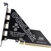 xiwai PCI-Express 4.0 16x PCIE staccabile per quattro Oculink SFF-8612 SFF-8611 VROC Raid0 adattatore esterno per U.2 SSD eGPU dock per scheda grafica esterna